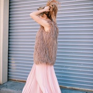 Faux fur shag vest... worn once